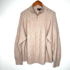 J.Crew Merino Wool Alpaca Blend Cream Knit Women’s Sweater Size XXL